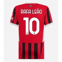 Camisa de time de futebol AC Milan Rafael Leao #10 Replicas 1º Equipamento Feminina 2024-25 Manga Curta